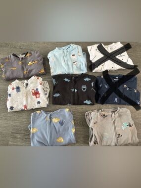 Pekkle bundles of 6 pajamas 6 months